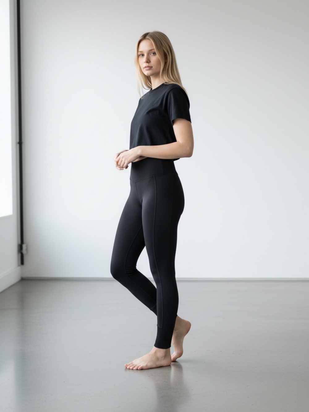 Alo Yoga Tear Away Black High Rise Performance Leggings XXS Athletic Yoga Pants